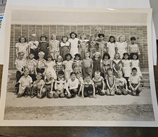 VINTAGE 1954 DYER STREET ELEM. SCHOOL, SAN FERNANDO CA 3RD GRADE CLASS PHOTO picture
