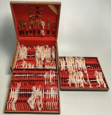 Vintage Mid Century Thai  Service For 12 Flatware Set 144 Pieces picture
