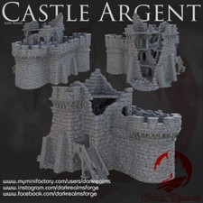 Dark Realms Castle Argent Ruined Keep Fantasy Tabletop 28-32mm Scale picture
