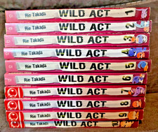 Wild Act Manga Complete Set Vol. 1-10 English Rie Takada Shojo First Print OOP picture
