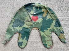 Original Mitchell Camo Helmet Cover Vietnam 502nd Infantry Hearts Graffiti 101st picture