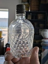 Small 4oz Advertising Merry Christmas Happy New Year Whiskey Flask Bottle picture