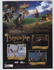 The Bard's Tale PS2 Playstation 2 Xbox PC 2004 Vintage Video Game Poster Ad Art picture