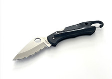 Spyderco C30SBK Remote Release Folding Knife AUS-8 Shackle-Clip Japan 1995-2001 picture