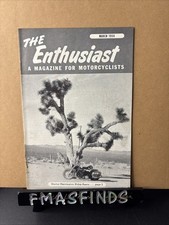 1956 March HARLEY DAVIDSON Motorcycle Magazine THE ENTHUSIAST Vintage picture