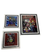 Lot Of 3 Yu-gi-oh Vintage 1996 Kazuki Takahashi Scorpio Posters With Glass picture