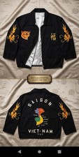 Kids Authentic 1968 Vietnam  Souvenir Jacket- Saigon-Size  4T/5T Rare Great Cond picture