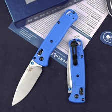 AXIS Lock 535 Knives Blue Glass Fiber Handle Tactical Pocket Knife Light Weight picture