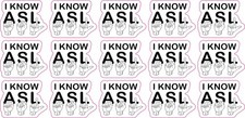 StickerTalk StickerTalk ASL Sign Language Stickers 15 Pack 1x0.8 inches picture