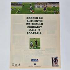 Sega Worldwide Soccer 97 Saturn Football Print Ad/Poster Promo Art picture