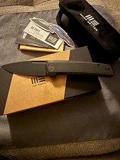 WE Knife Speedster WE21021B CPM 20CV Blade Black Titanium Framelock picture
