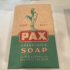 Vintage PAX Light Duty Granulated Soap G.H. Packwood Mfg picture