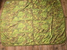 VTG 1972 U.S. Military ERDL Camo Poncho Liner Center Seam Woobie.  picture