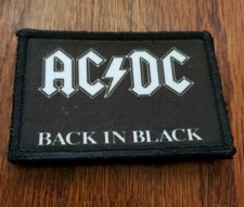 AC/DC Back in Black Morale Patch Tactical Military Army USA picture