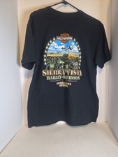 Large Black Harley Davidson Graphic T-Shirt 