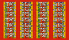 VINTAGE 1950s LIFESAVERS FIVE FLAVOR STORE DISPLAY DECAL STICKER SHEET  picture