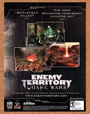 Enemy Territory Quake Wars PC Original 2006 Vintage Ad - Video Game Art Promo picture