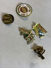 Lot 5 Vintage McDonald's Pins, Hamburger Champion, Univ, Indianapolis, Canada. picture