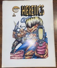 HERETICS #1 - Promotional Poster - Iguana Comics 1993 picture
