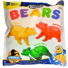 BREYER BEAR  2022 PROST BEARS 3 CLEARWARE BEARS, SCENTED, RED, YELLOW, GREEN NEW picture