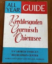 US Armed Forces POST WW2 Guide Booklet Recreation Military Bavarian Alps Germany picture