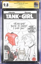 Tank Girl: Two Girls One Tank #1 Frank Cho Sketch Variant CGC 9.8 - Harley Quin picture