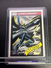 1991 Marvel Universe Storm Toy Biz Promo Variant Rare Blue Back Card picture