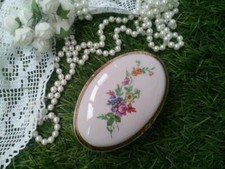 Gorodnitsa Box Jewelry USSR Soviet Vinage Porcelain 50s Decal Legs Caskets Rare picture