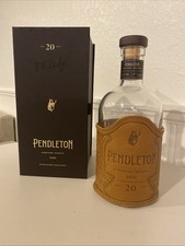 Pendleton 20 Yr Directors’ Reserve Whiskey Empty Bottle Leather Cover with Box picture