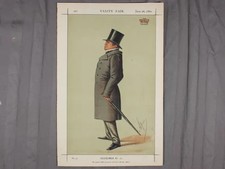 1869 Vanity Fair Caricature Lord Stanley Statesmen Original Lithograph Print picture