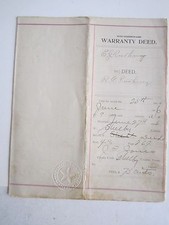 EARLY 1900'S CONTRACTS AND WARRANTY DEEDS & MORE - LARGE COLLECTION - TUB OFCC picture