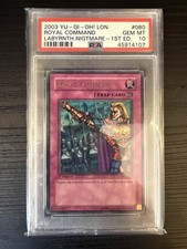 Yu-Gi-Oh Royal Command LON-080 1st Edition PSA 10 GEM MINT picture