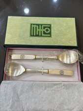 Korean Fine AG800 Silver Chopsticks and Spoon Boxed Set of Two Settings Wrapped picture