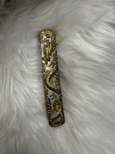 Falcon Gold Dragon Katana Style Spring Assisted Pocket Knife picture