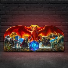 20inch Dungeons and Dragons Pinball Topper 3D Printed LED Light Box Arcade Decor picture