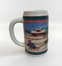 Vintage Miller High Life To The Best Holiday Traditions Christmas Beer Stein picture