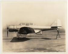 1935 Northrop Gamma 5B Sole Prototype Original Factory Photo, Spanish Civil War picture