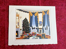 WHITE HOUSE  CHRIATMAS CARD  / BILL & HILLARY  CLINTON 1995 picture