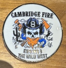 CFD Cambridge Mass Fire Department Engine-8 The Wild Wild West Challenge Coin picture