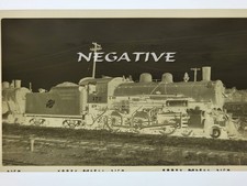 1954 CHICAGO & NORTHWESTERN RR CLASS 4-6-0 LOCOMOTIVE #172 PHOTO NEGATIVE picture