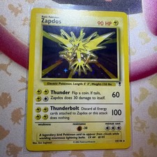 ZAPDOS RARE HOLO 19/110 HP POKEMON picture