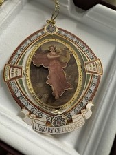 Library of Congress Limited Edition Christmas Ornament in Original Box 3.25