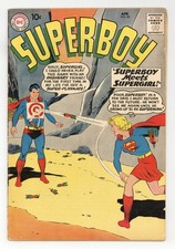 Superboy #80 VG- 3.5 1960 1st Superboy/Supergirl meeting picture