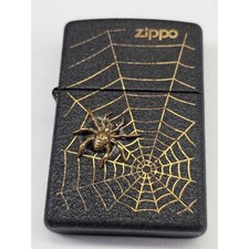 Absolute Rare Zippo spider b-crackle gold 2001 limited edition picture