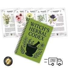 Witch's Herbal Codex - Magical Herb Guide Book Occult Pagan Witchcraft Reference picture