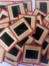 100 Vintage Red Border Photo Slides Lot - 35mm Kodachrome - 1950s Mixed Amateur picture