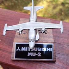 MU-2 Mitsubishi MU2 Airplane Desktop  Wood Model Regular perfect used condition  picture