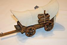 Vintage Handcrafted Wooden Covered Wagon Conestoga Pioneer Western Decor picture
