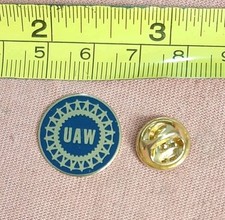 UAW United Auto Workers Trade Union Logo Jacket Lapel Pin picture