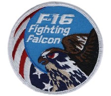 US Air Force F-16 Fighting Falcon Jet Plane 3 inch patch F2D6A picture